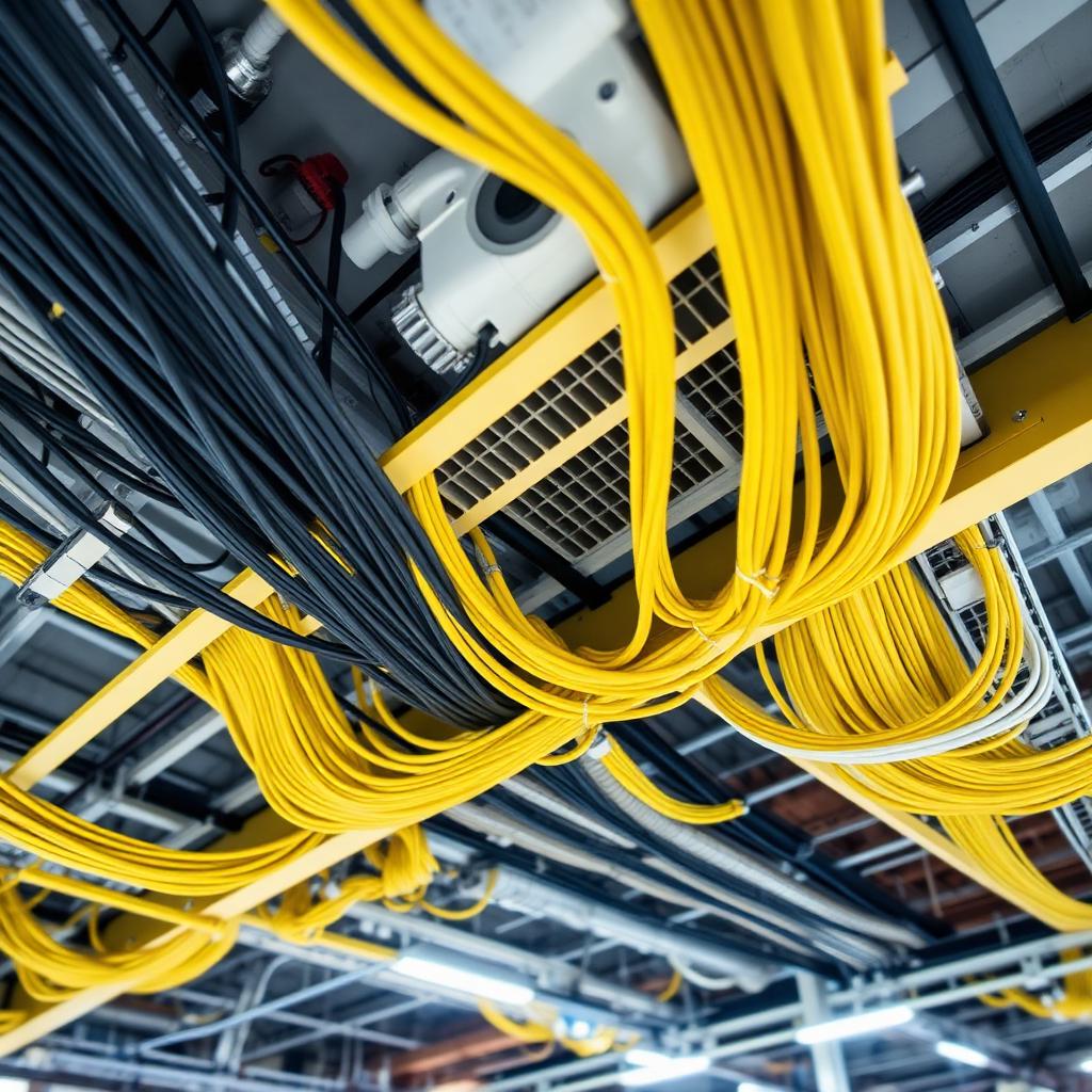 Structured cabling for a logistics warehouse
