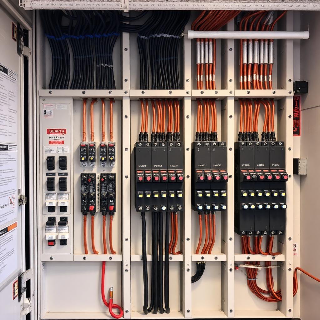 Main LV distribution board — commercial tower